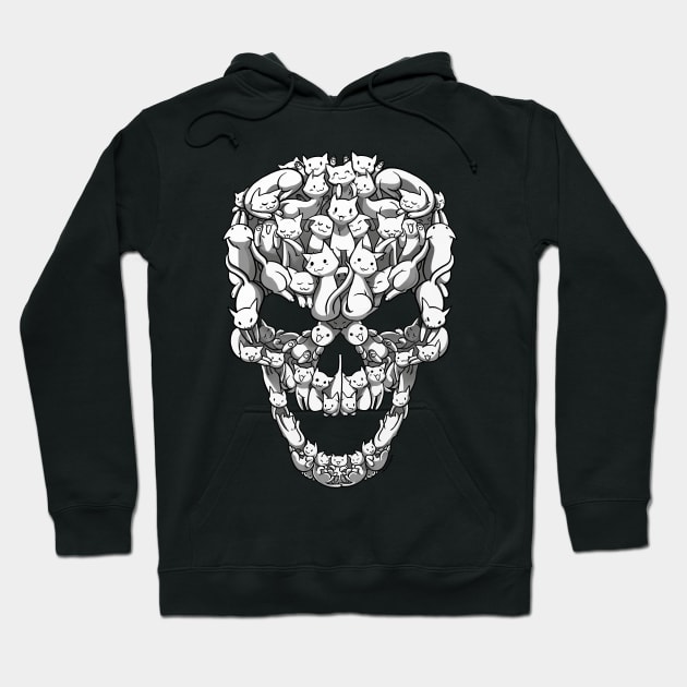 Skull Kittens Hoodie by danddurand